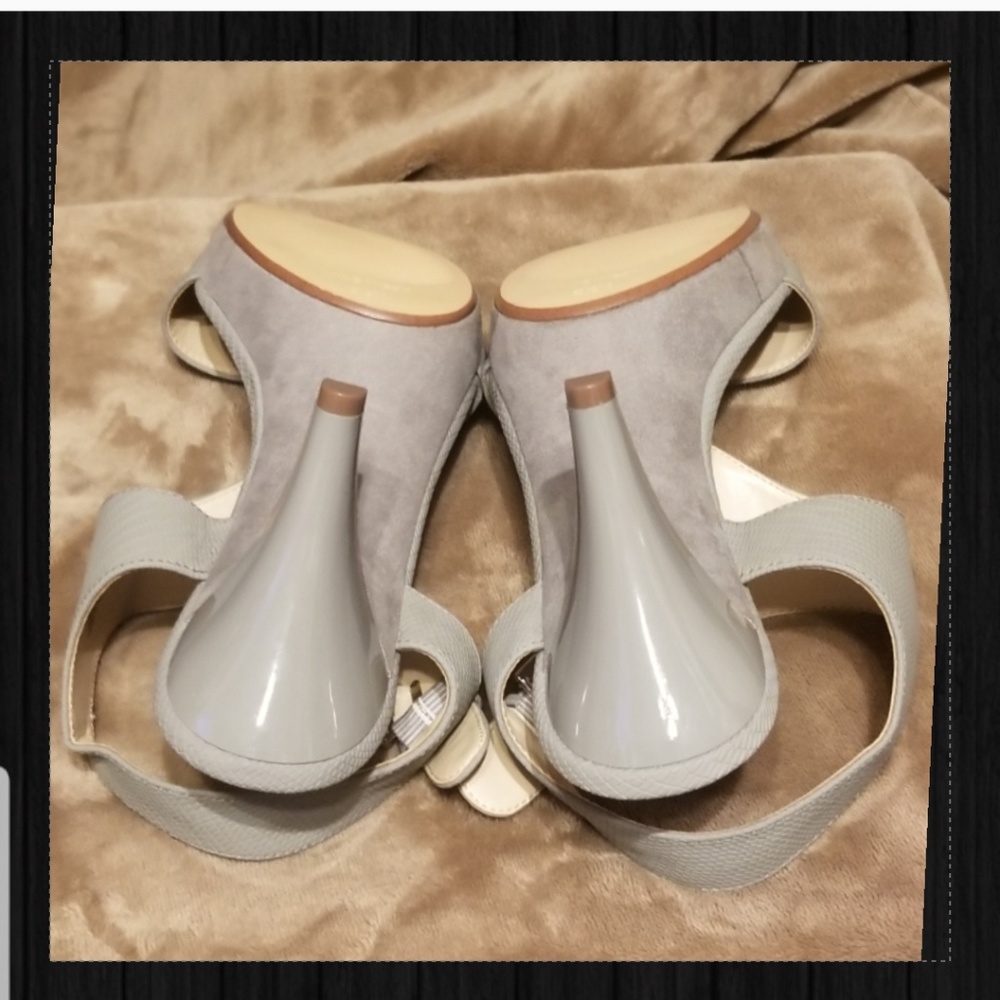 Nine West Women Gray Heels Size 9 1/2 M NWOT - Picture 4 of 8